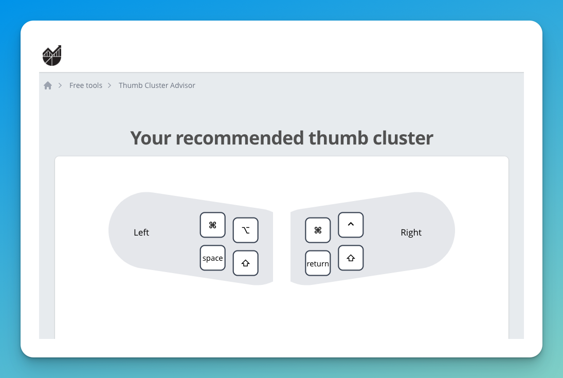 Thumb Cluster Advisor